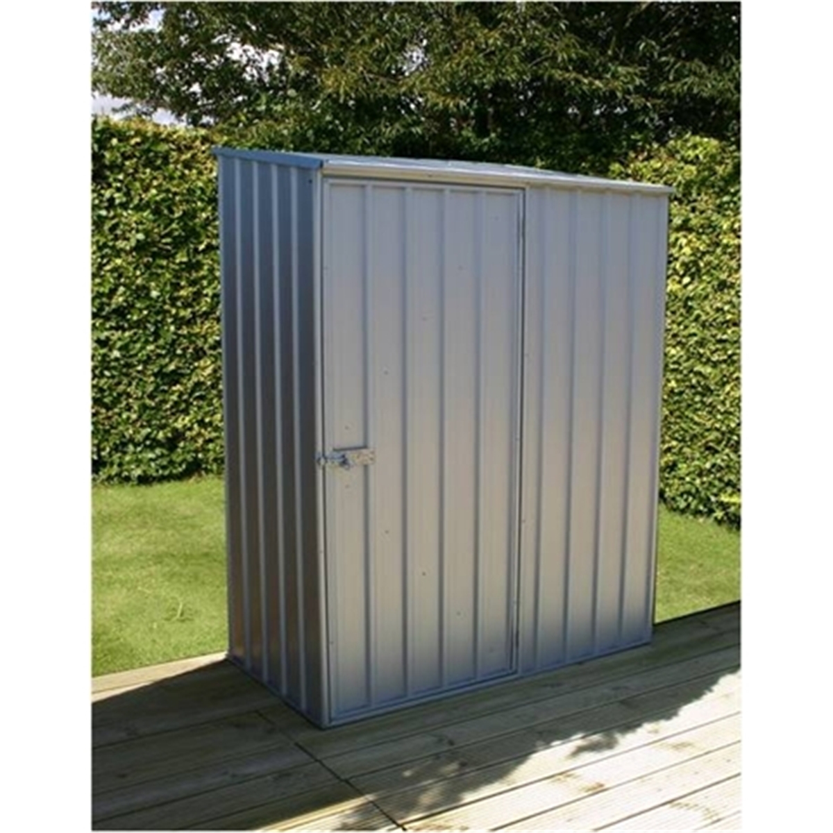 Escape Metal Sheds : 5 x 3 Premier Zinc Metal Garden Shed (1.52m x 0 