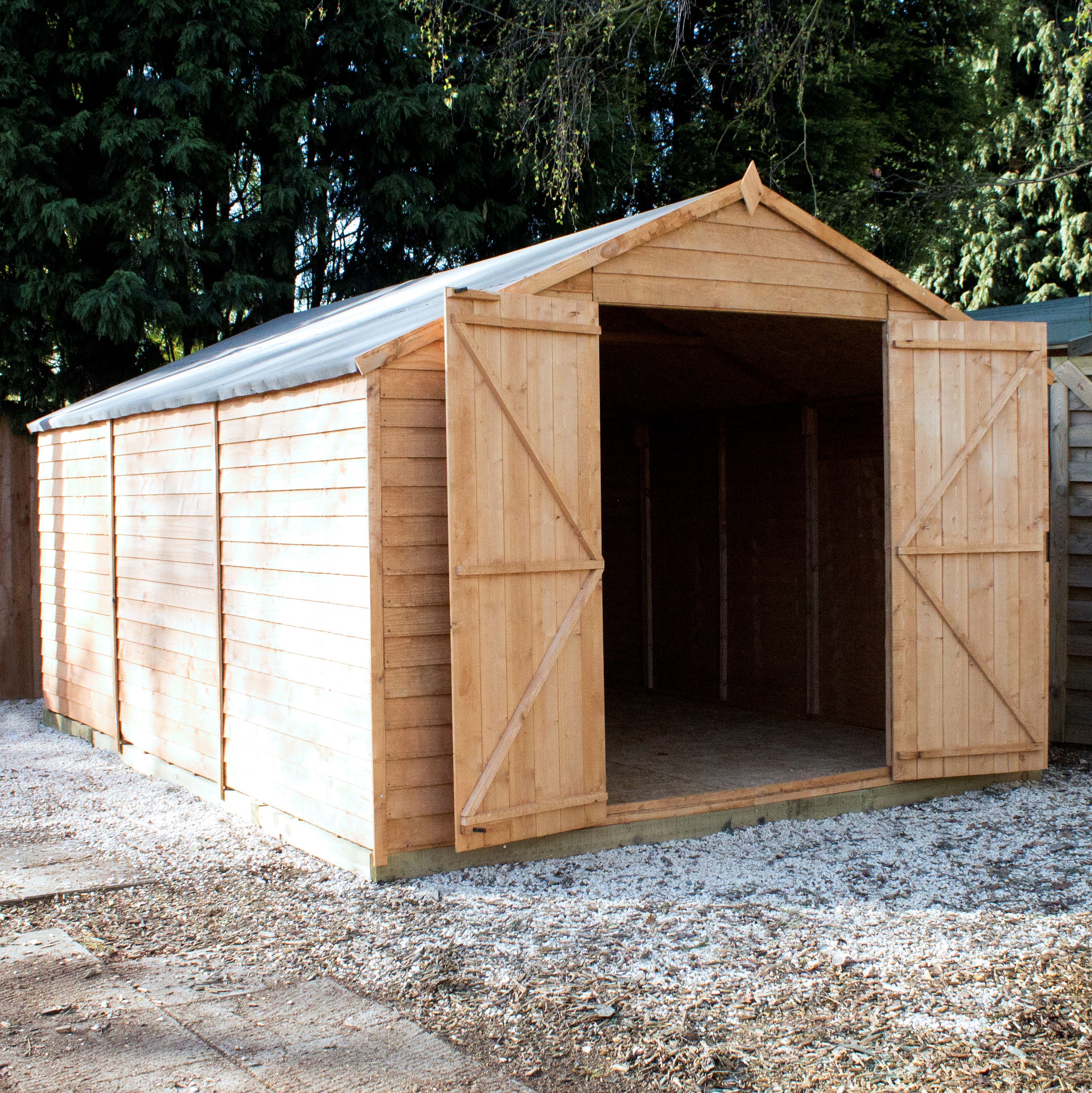 15ft x 10ft Windowless Value Overlap Apex Workshop (10mm Solid OSB