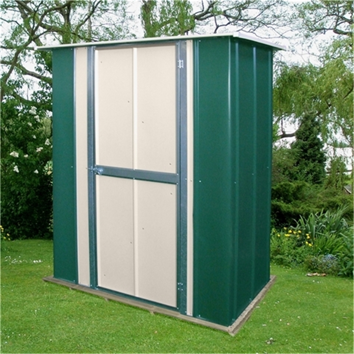 OUT OF STOCK** 5 x 3 Deluxe Utility Metal Shed (1.58m x 0.92m