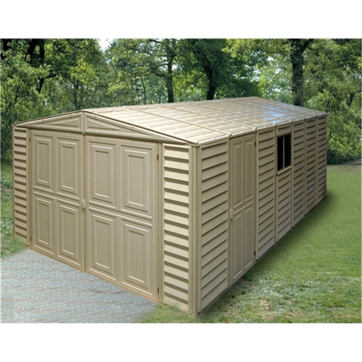 10 x 18 Deluxe Duramax Plastic PVC Garage With Steel Frame (3.22m x 5 ...
