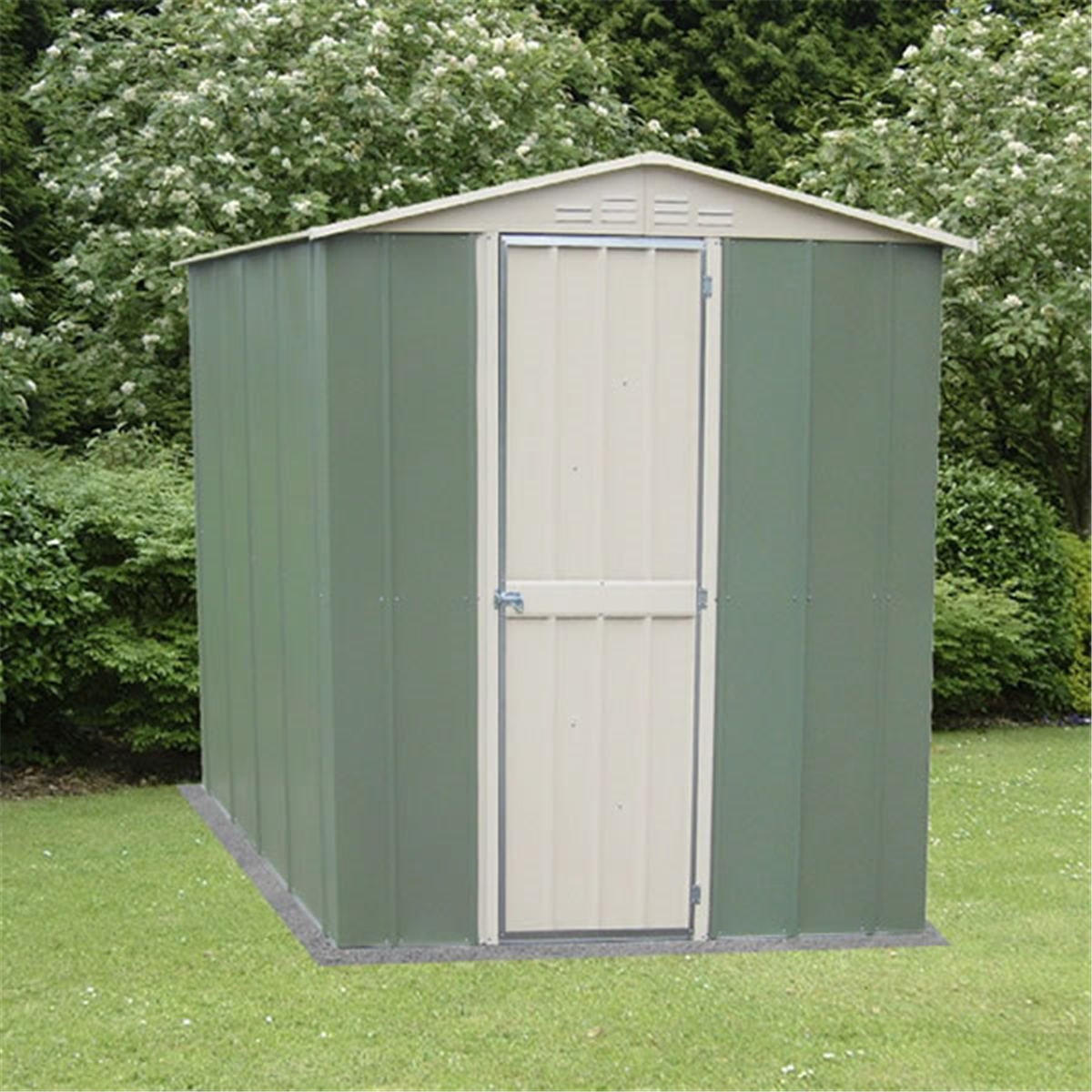 6 x 4 Madrid Hinged Door Metal Shed