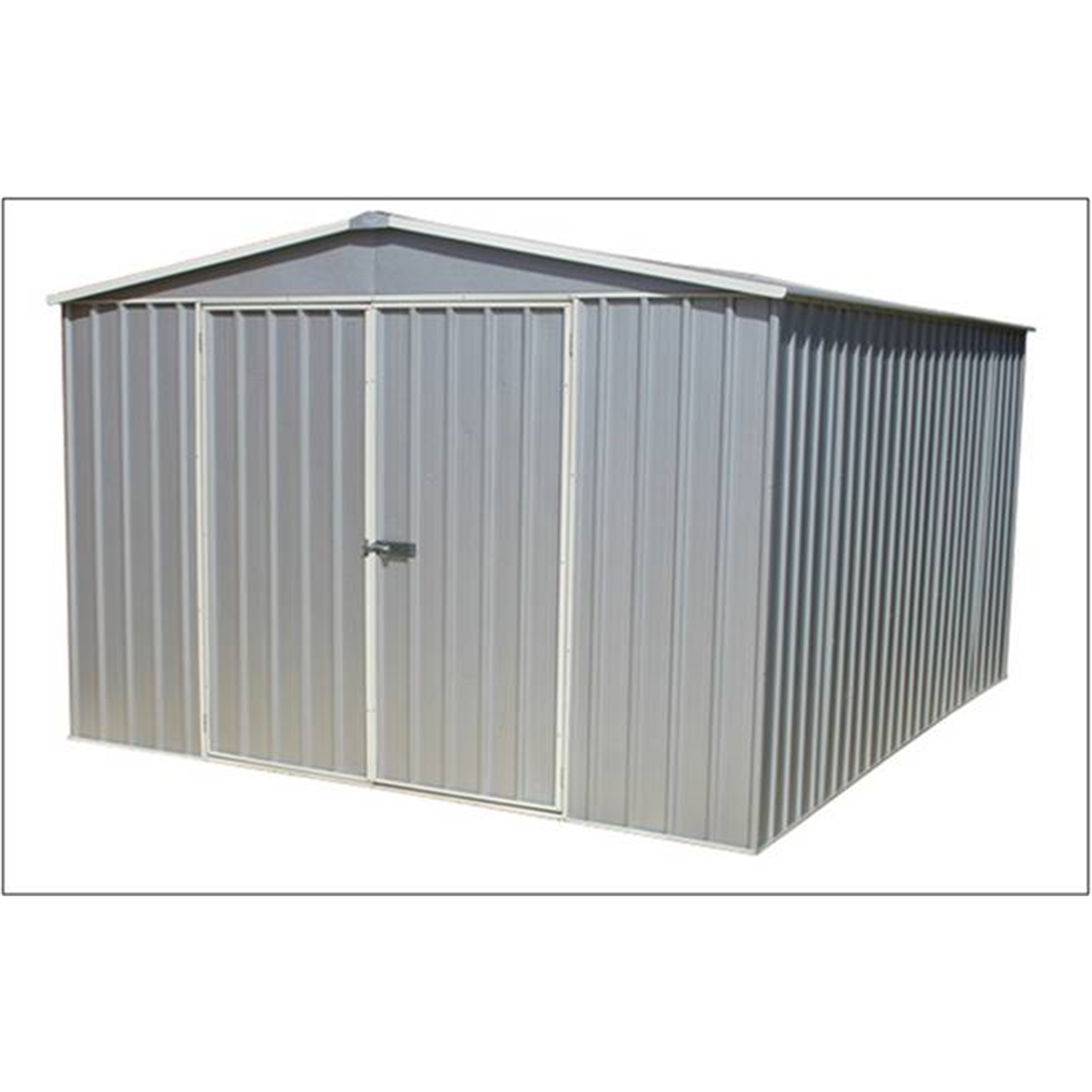  Sheds : 9' 10" x 12' Premier Regent Zinc Metal Garden Shed (3m x 3.66m