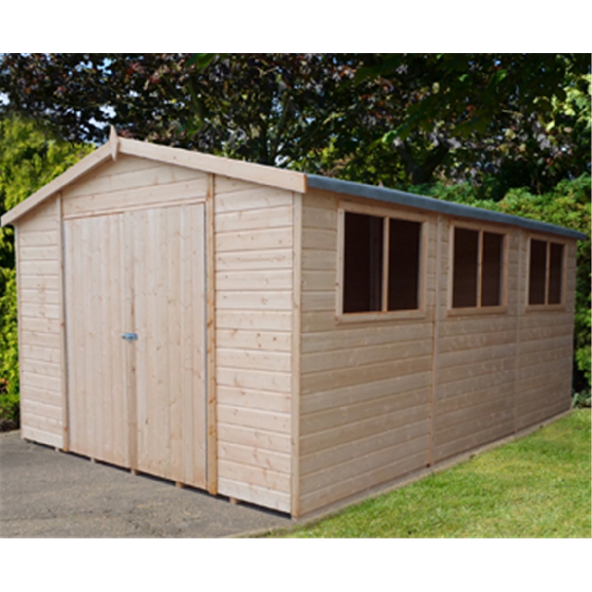 Oakham Workshops : 15 x 10 Tongue and Groove Garden Workshop (12mm 