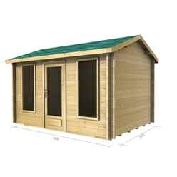 3.5m x 2.5m Log Cabin (2038) - Double Glazing (70mm Wall Thickness)
