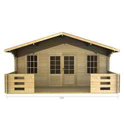 5m x 3m Log Cabin (2087) - Double Glazing (70mm Wall Thickness)