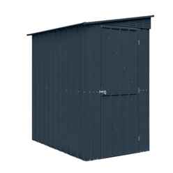4 x 8 Premier EasyFix - Lean To Pent - Metal Shed - Anthracite Grey (1.24m x 2.42m) 
