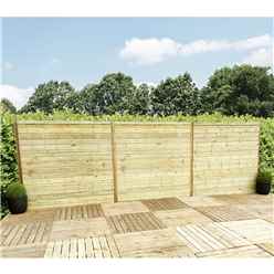 5ft (1.52m) Horizontal Pressure Treated 12mm Tongue & Groove Fence Panel