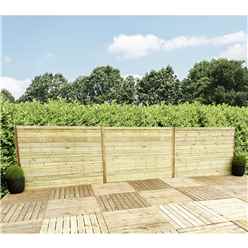 3ft (0.92m) Horizontal Pressure Treated 12mm Tongue & Groove Fence Panel