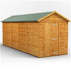 18 x 6 Premium Tongue and Groove Apex Shed - Single Door - Windowless - 12mm Tongue and Groove Floor and Roof