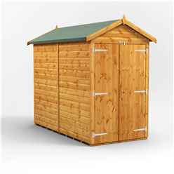 8 x 4 Premium Tongue and Groove Apex Shed - Double Doors - Windowless - 12mm Tongue and Groove Floor and Roof