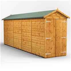 18 x 4 Premium Tongue and Groove Apex Shed - Double Doors - Windowless - 12mm Tongue and Groove Floor and Roof