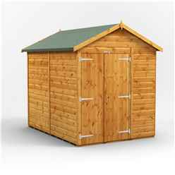 8 x 6 Premium Tongue and Groove Apex Shed - Double Doors - Windowless - 12mm Tongue and Groove Floor and Roof