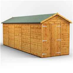 20 x 6 Premium Tongue and Groove Apex Shed - Double Doors - Windowless - 12mm Tongue and Groove Floor and Roof