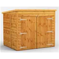 6 x 5 Premium Tongue and Groove Pent Bike Shed - 12mm Tongue and Groove Floor and Roof