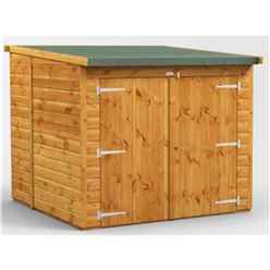 6 x 6 Premium Tongue and Groove Reverse Pent Bike Shed - 12mm Tongue and Groove Floor and Roof
