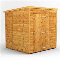 6 x 6 Premium Tongue and Groove Pent Shed - Single Door - Windowless - 12mm Tongue and Groove Floor and Roof