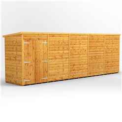20 x 4 Premium Tongue and Groove Pent Shed - Double Doors - Windowless - 12mm Tongue and Groove Floor and Roof