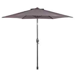 2.5m Grey Crank and Tilt Parasol - Free Next Working Day Delivery (Mon-Fri)