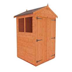 4 x 4 Tongue and Groove Shed with Double Doors (12mm Tongue and Groove Floor and Apex Roof)
