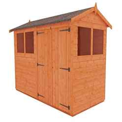 8 x 4 Tongue and Groove Shed with Double Doors(12mm Tongue and Groove Floor and Apex Roof)