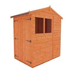 4 x 6 Tongue and Groove APEX Shed + Double Doors (12mm T&G Floor and Roof)