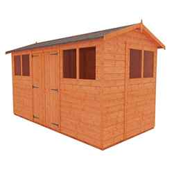 12 x 6 Tongue and Groove APEX Shed + Double Doors (12mm T&G Floor and Roof)