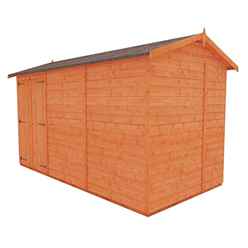 12 x 6 Windowless Tongue and Groove Shed with Double Doors (12mm Tongue and Groove Floor and Apex Roof)