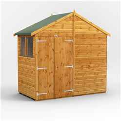 4 x 8 Premium Tongue and Groove Apex Shed - Double Door - 4 Windows - 12mm Tongue and Groove Floor and Roof