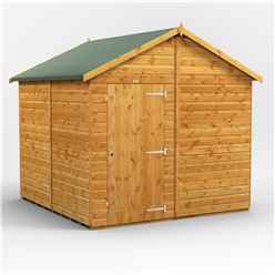 8 x 8  Premium Tongue and Groove Apex Shed - Single Door - Windowless - 12mm Tongue and Groove Floor and Roof