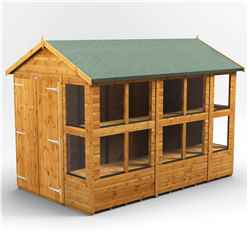 10 x 6 Premium Tongue and Groove Apex Potting Shed - Double Doors - 14 Windows - 12mm Tongue and Groove Floor and Roof