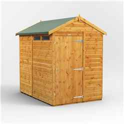 7 x 5 Security Tongue and Groove Apex Shed - Single Door - 2 Windows - 12mm Tongue and Groove Floor and Roof