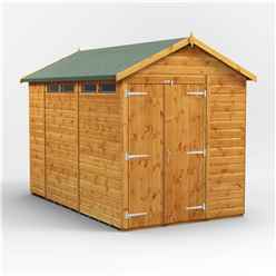 10 x 6 Security Tongue and Groove Apex Shed - Double Doors - 4 Windows - 12mm Tongue and Groove Floor and Roof