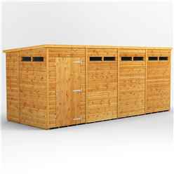 18 X 6 Security Tongue And Groove Pent Shed - Single Door - 8 Windows - 12mm Tongue And Groove Floor And Roof