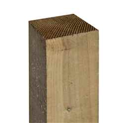 8ft Pressure Treated Timber Fence Post 4" (90x90mm) Green - Order With Minimum 3 Panels