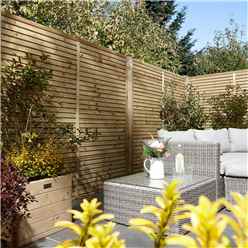 Pack of 3 - 6 x 5 Pressure Treated Contemporary Screen Panel 