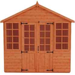 8ft x 10ft Classic Summerhouse (12mm Tongue and Groove Floor and APEX Roof)