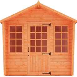 8ft x 8ft Chalet Summerhouse (12mm Tongue and Groove Floor and APEX Roof)