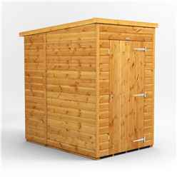 4 X 8  Premium Tongue And Groove Pent Shed - Single Door - Windowless - 12mm Tongue And Groove Floor And Roof