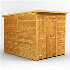 6 X 8 Premium Tongue And Groove Pent Shed - Double Doors - Windowless - 12mm Tongue And Groove Floor And Roof