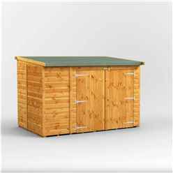 8 x 5 Premium Tongue And Groove Reverse Pent Bike Shed - 12mm Tongue And Groove Floor And Roof