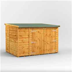 8 x 6 Premium Tongue And Groove Reverse Pent Bike Shed - 12mm Tongue And Groove Floor And Roof