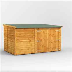 10 x 6 Premium Tongue And Groove Reverse Pent Bike Shed - 12mm Tongue And Groove Floor And Roof