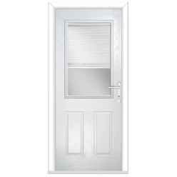Premium 1000mm x 2100mm Composite Door - Door Leaf White External - White Internally - Fast Free UK Delivery*