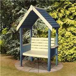 4 x 2 Pressure Treated Wooden Seat Open Back Arbour