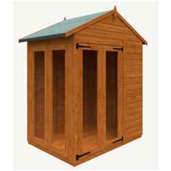 4 x 6 Wooden Tongue And Groove APEX Summerhouse (12mm T&G Floor And Roof)