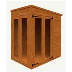4 X 6 PENT Tongue And Groove Summerhouse (12mm T&G Floor And Roof)