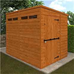 8 x 6 Tongue and Groove Security Garden PENT Shed (12mm T&G Floor and Roof)