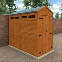8 x 4 Tongue and Groove Double Doors Security Shed (12mm Tongue and Groove Floor and Apex Roof)