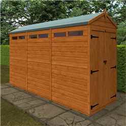 12 x 4 Tongue and Groove Double Doors Security Garden APEX Shed (12mm T&G Floor and Roof)