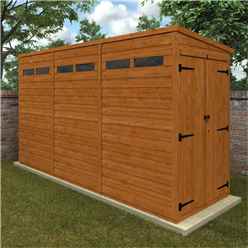 12 x 4 Tongue and Groove Double Doors Security Garden PENT Shed (12mm T&G Floor and Roof)